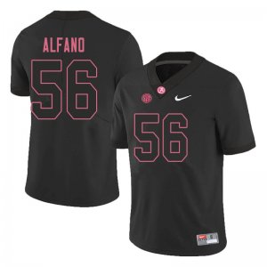 NCAA Men's Alabama Crimson Tide #56 Antonio Alfano Stitched College 2019 Nike Authentic Black Football Jersey VJ17R13JX
